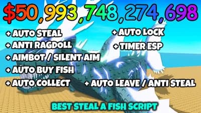 Steal A Fish! Auto Steal Auto Lock Auto Buy Auto Collect thumbnail