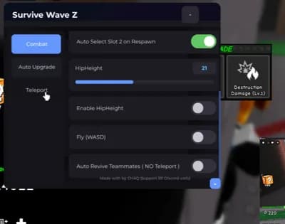 Survive Wave Z AUTOUPGRADE AUTOWARP KILL thumbnail