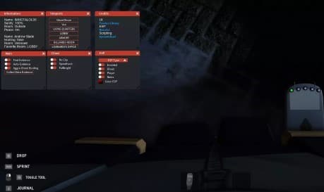 Preview of Specter GUI 