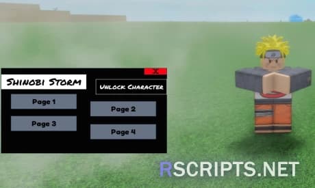 Preview of Shinobi Storm Script | Unlock All Characters
