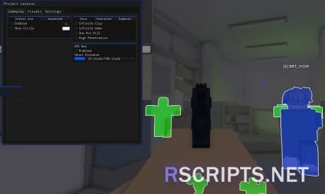 Preview of Project Lazarus Script GUI | ESP, One Shot Kill & MORE!