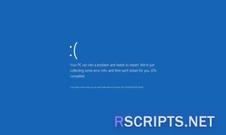 Preview of Roblox Fake Blue Screen Of Death Screen