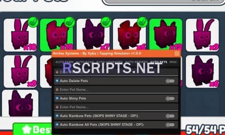 Preview of Tapping Simulator GUI | SKIP SHINY STAGE *OP*