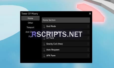 Preview of Tower of Misery Script | Auto Farm, God Mode, More!