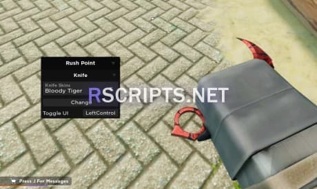 Preview of Rush Point Skin Changer Script