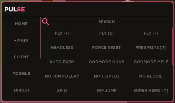 Preview of PULSE GUI | DA HOOD