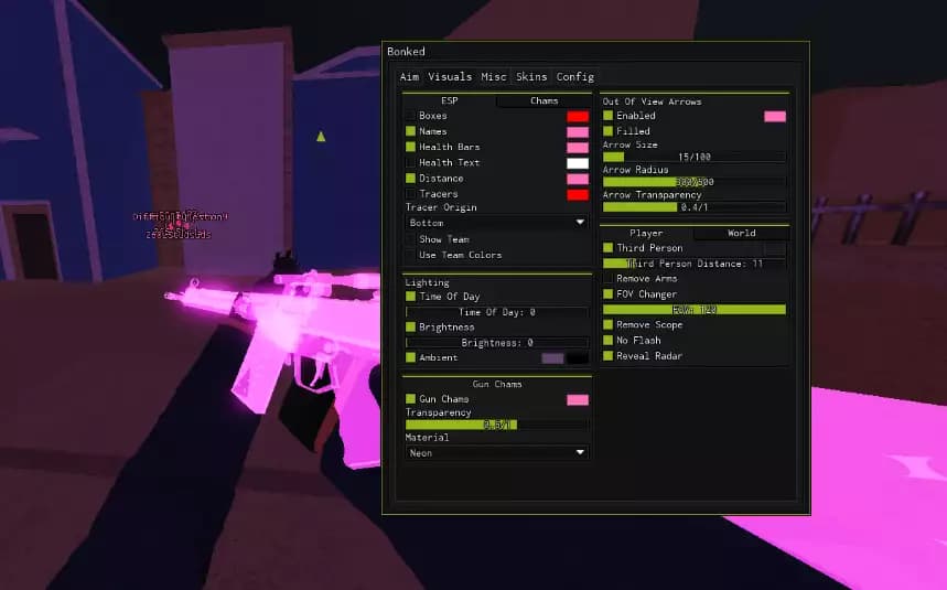 Preview of Counter Blox Script (rage, legit, skinchanger, gun mods, etc)