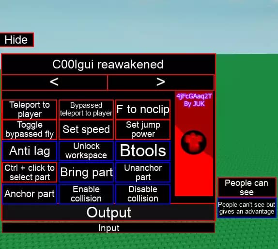Preview of C00LGUI REAWAKENED Script (loadstring Reworked)