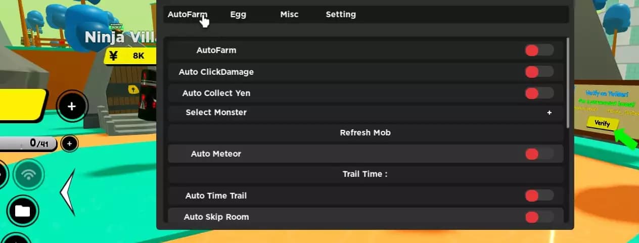 Preview of Anime Fighters Simulator: Auto Farm, Auto Meteor, Auto Skip Room
