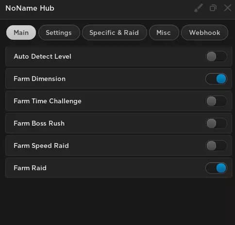 Preview of New Best Script For Anime Dimension (NoName Hub)
