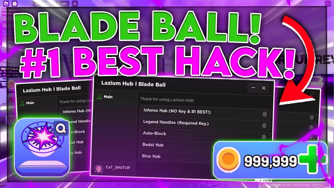 Preview of NEW Blade Ball Scripts! Lazium Hub *LOADER!!!*