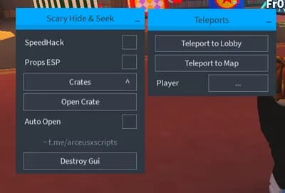Preview of Props ESP q SpeedHack q Teleports l Open Source