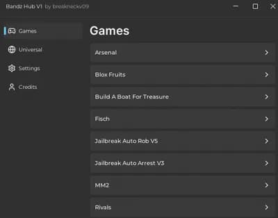 Preview of Bandz Hub, New script hub, Universal
