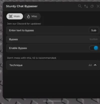 Preview of Chat bypass Keyless