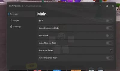 Preview of BE NPC OR DIE! | OP SCRIPT