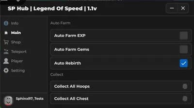 Preview of New Uptade SP Hub Script For All Executers and best features
