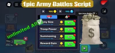 Preview of Epic Army Battles Script