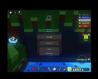 Preview of A AfkFarm that shows how many gold u got. And kinda fast