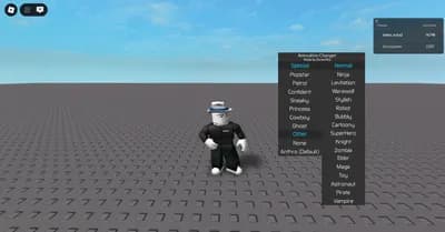 Preview of Universe Animation Changer (free animation pack)