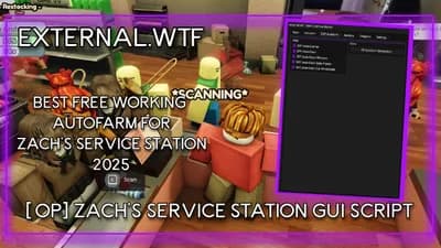 Preview of Zach's Service Station AUTOFARM SCRIPT GUI - AUTOFARM