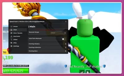 Preview of Blox Fruits | Speed Hub X (keyless)