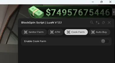 Preview of BlockSpin Auto FARM (UPDATED)