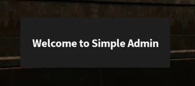Preview of Simple Admin (MAKE YOUR OWN COMMANDS)