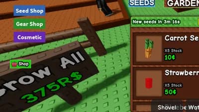 Preview of Grow a Garden easy ui