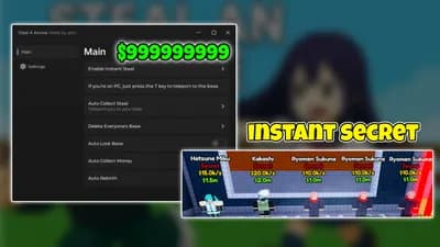 Preview of 💸 Steal a Anime Script - Collect Cash, Steal, Lock & More