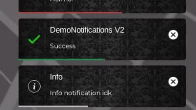 Preview of DemoNotifications V2 (notifications library)