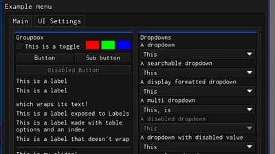 Preview of Linoria Ui Library