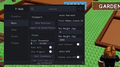 Preview of OP Grow a Garden Script