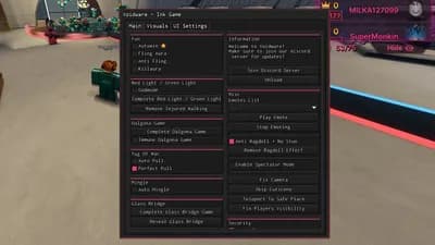 Preview of Auto Win, Killaura, Auto Fling and more op features!