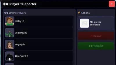 Preview of Tp to player keyless universal script 