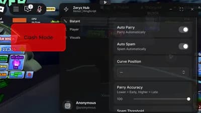 Preview of Zeryx OP Script | Best FREE AUTO PARRY