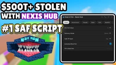 Preview of Steal A Fish - Auto Steal, Fly, Noclip, Buy, Sell, Lock, Etc