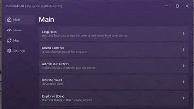 Preview of Criminality YummyHUB