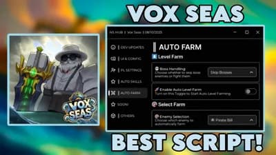 Preview of Vox Seas Script Auto Farm Level Auto Quest Server Hops