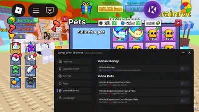Preview of Jump With Brainrot Script lnf Money And Inf Expensive Petsts