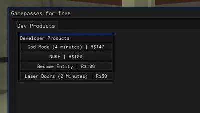 Preview of Free gamepasses