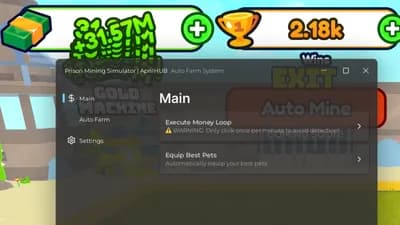 Preview of Prison Mining Simulator ⛏️ AprilHUB - Infinite Money & Wins