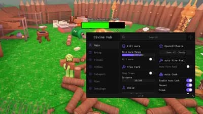 Preview of 99 nights in the forest BEST script | Bring Items, Aura...