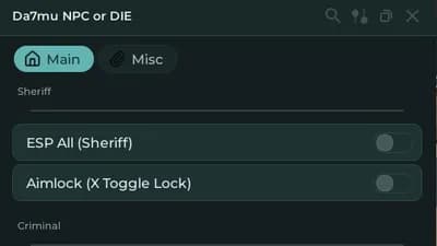 Preview of NPC or DIE Script
