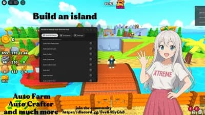 Preview of  Build an island, auto craft, auto farm items and more 