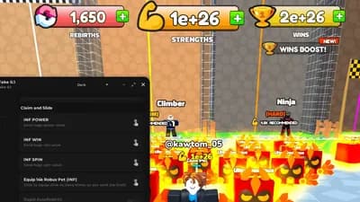 Preview of [FREE PET 14K Robux ] [Inf Win,Power,Spin] [Auto Rebirth OP]