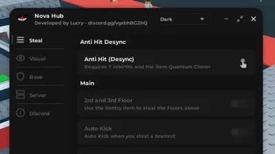 Preview of Nova Hub - Best Script Steal a Brainrot - Free and No key