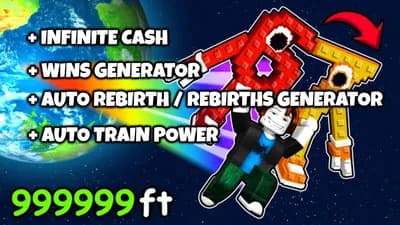 Preview of Infinite Cash Wins Generator Auto Rebirth Auto Train Power