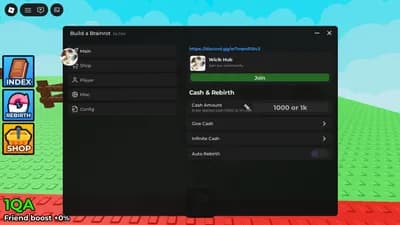 Preview of Inf Cash| Auto Rebirth| Auto Buy Tools| Auto Build