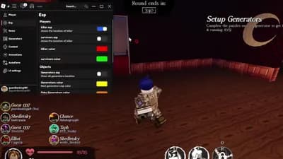 Preview of Auto Block, Aimbot, Invisibility, Auto Generators, ESP More