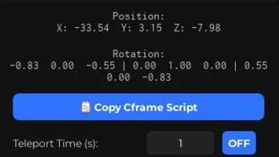 Preview of CFrame Tool (open source for skids)